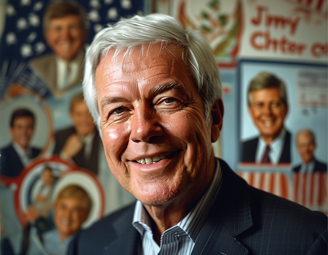 An image depicting a historical moment from Carter's presidency, showcasing his global initiatives and dedication to humanitarian efforts.
