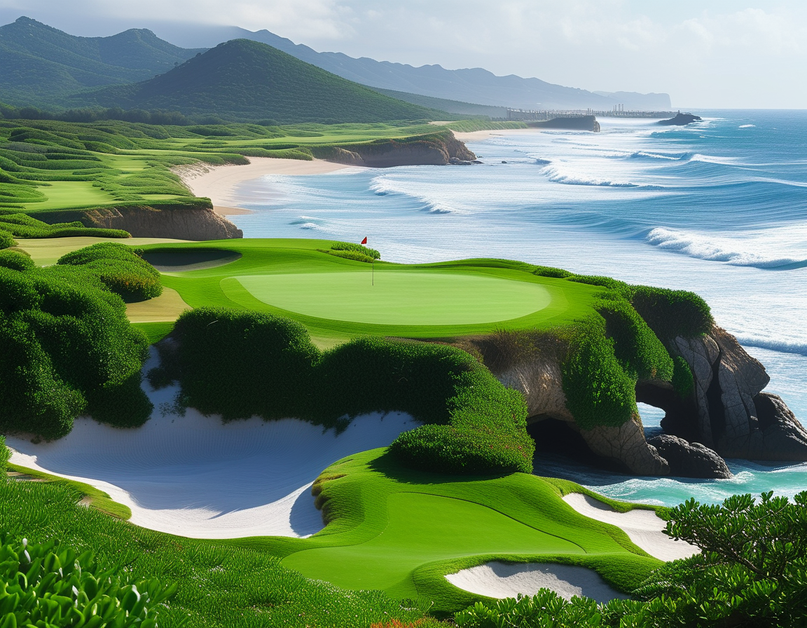 An aerial view of the stunning Kapalua coastline during the Sentry Tournament, highlighting the tournament's glamorous setting and the excitement of the event.