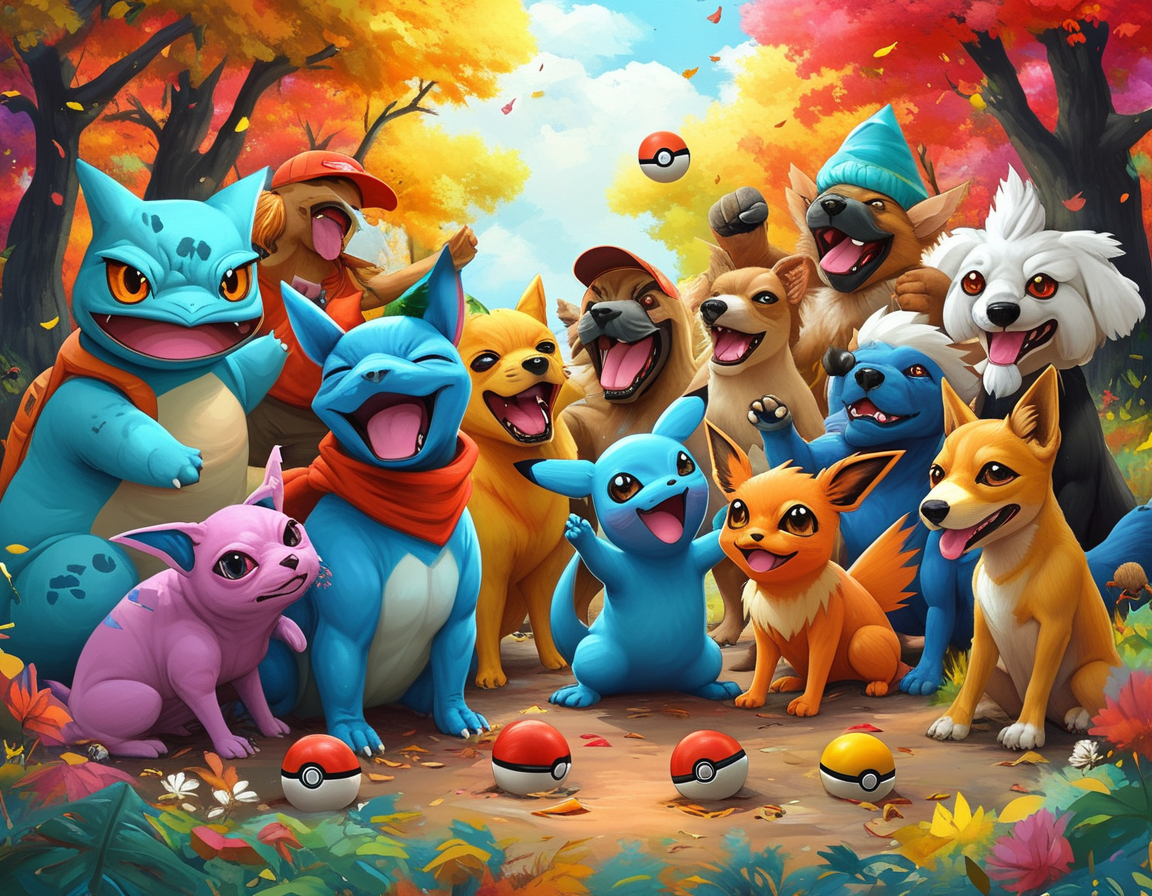 Visual representation of the increased shiny Pokémon chance during the Fidough Fetch event, featuring a shiny Electrike among a diverse group of Pokémon, highlighting the thrill of catching rare variants.