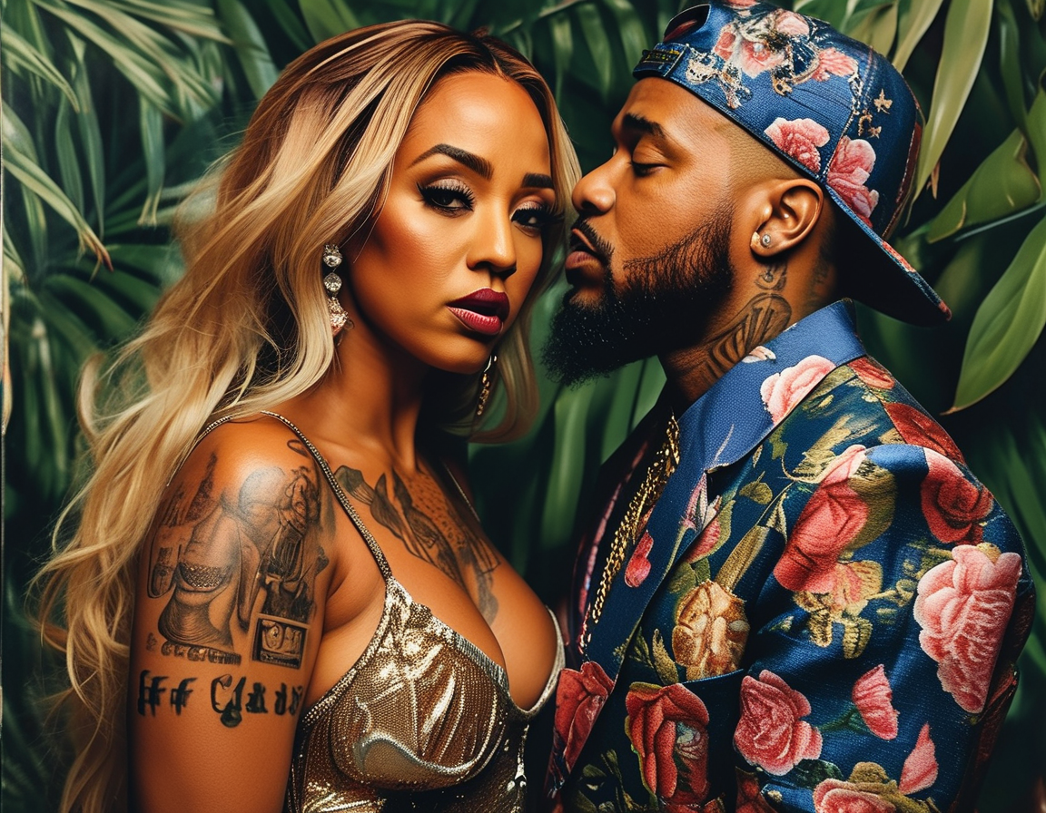 A collage illustrating key moments in Cardi B and Offset's relationship, featuring images from their engagement, public appearances, and family moments, showcasing their love and struggles.