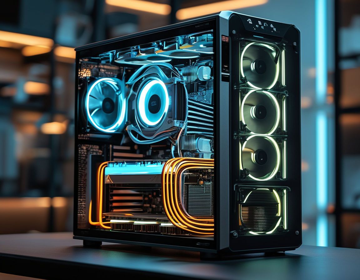 A dynamic graphic illustrating the architecture of the new Intel CPUs, emphasizing the combination of high-performance and efficient cores for optimized multitasking capabilities.