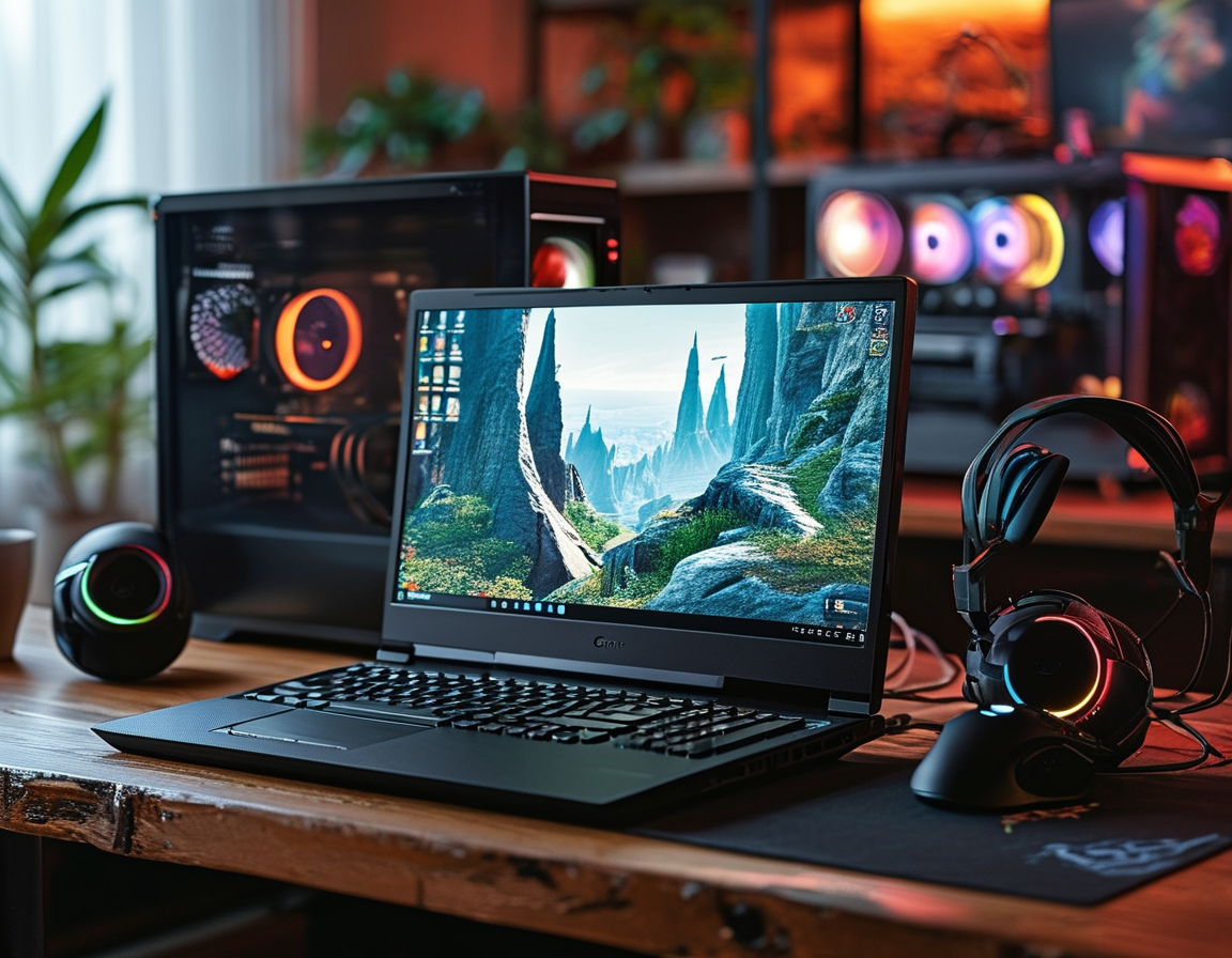 A visual representation of gamers and content creators using laptops powered by the Core Ultra 200HX, reflecting their demand for powerful yet portable devices.