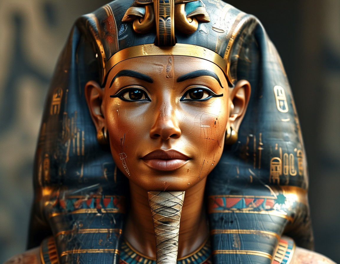 A close-up of the CT scan images of Ta-Kush, illustrating the detailed layers of her ancient remains and offering insights into her life.