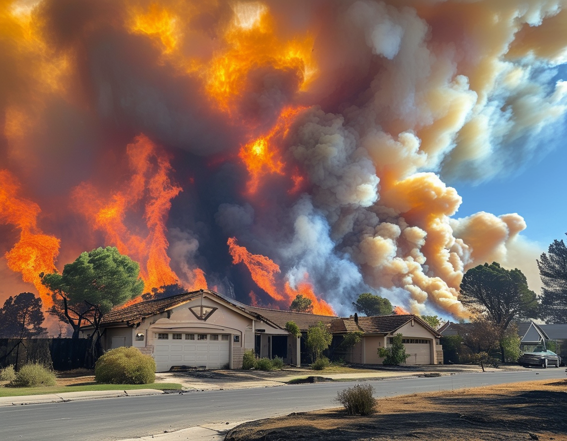 A collage of families affected by wildfires, showcasing community resilience and support during difficult times, with Paris Hilton's commitment to aid prominently featured.