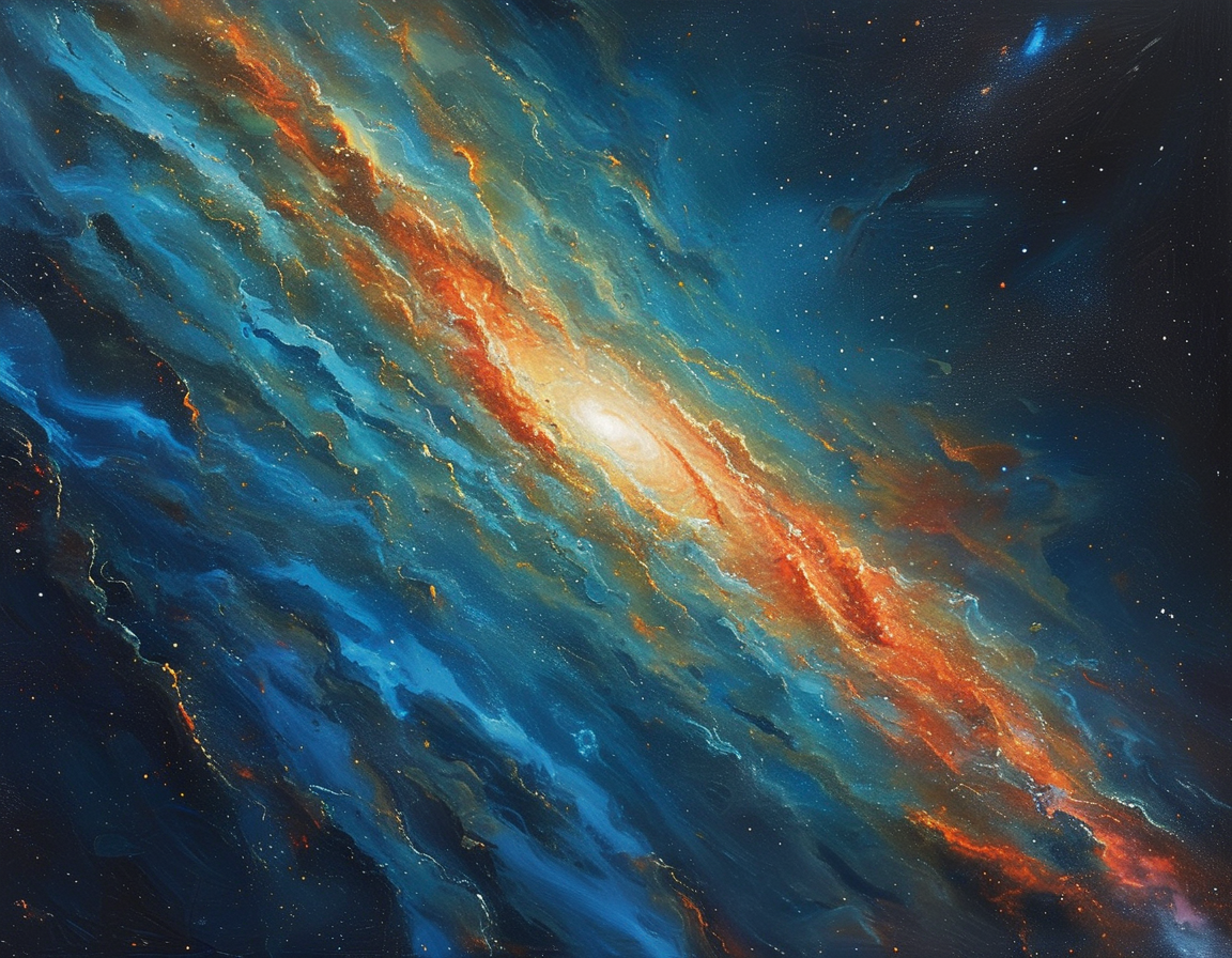 An artistic representation of the Laniakea Supercluster, illustrating interconnected galaxy filaments and voids that highlight its expansive structure in the cosmos.
