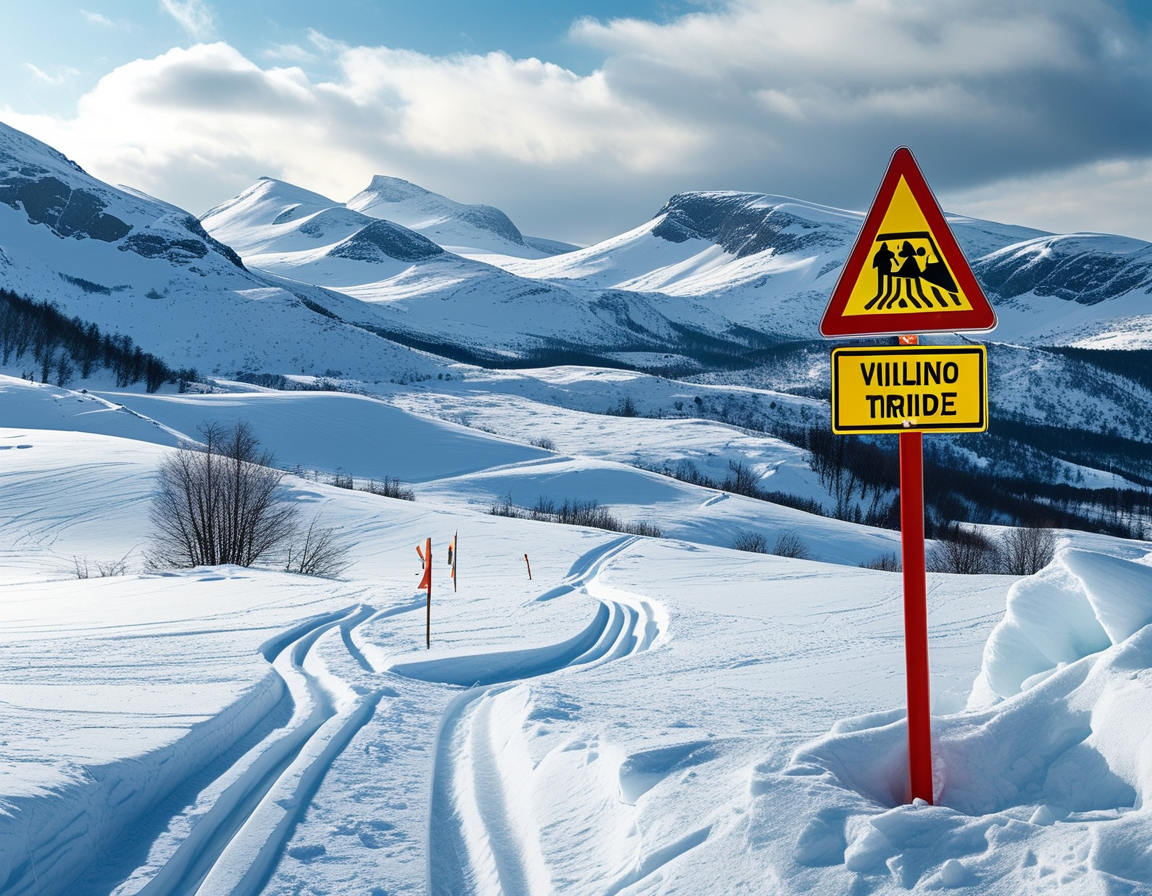 A pair of empty child-sized sleds resting on a snowy slope, evoking a sense of loss and the importance of discussing safety measures in winter play.