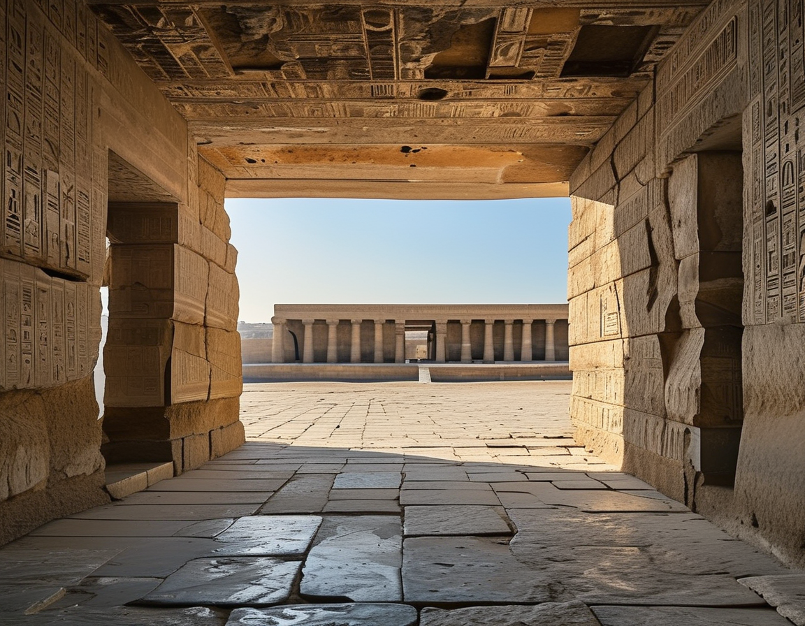 An artist's interpretation of ancient Egyptians transporting a granite box using wooden sledges across the desert, illustrating the immense effort involved in these monumental constructions.