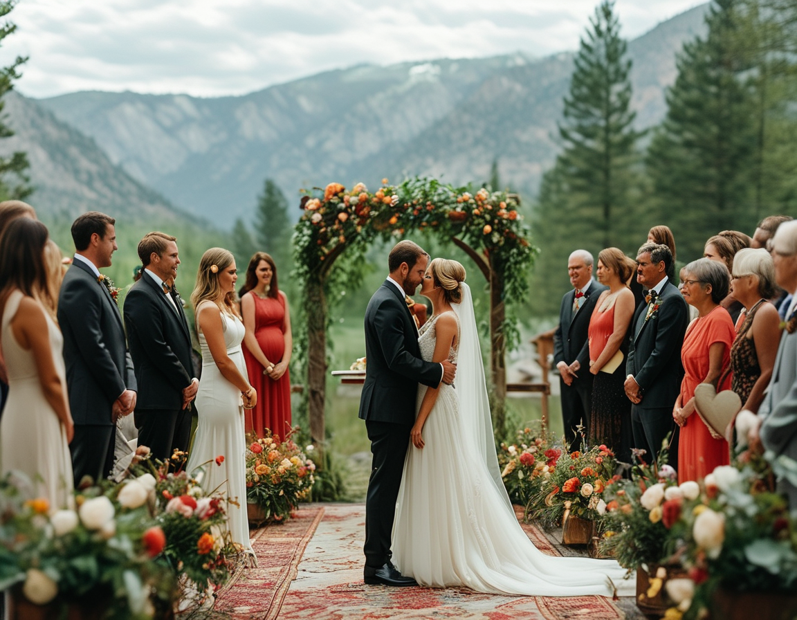 A joyful moment during their vow renewal ceremony, highlighting their deep connection and commitment, with smiles and laughter shared between them.
