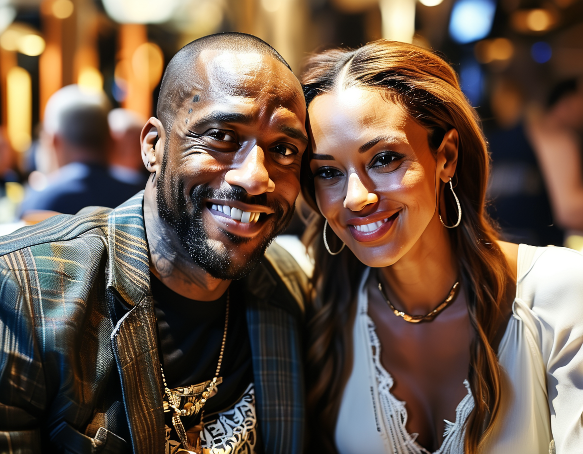 A candid moment of Lamar Odom and Khloé Kardashian together, reflecting on their past with smiles, symbolizing their renewed friendship amidst emotional complexity.
