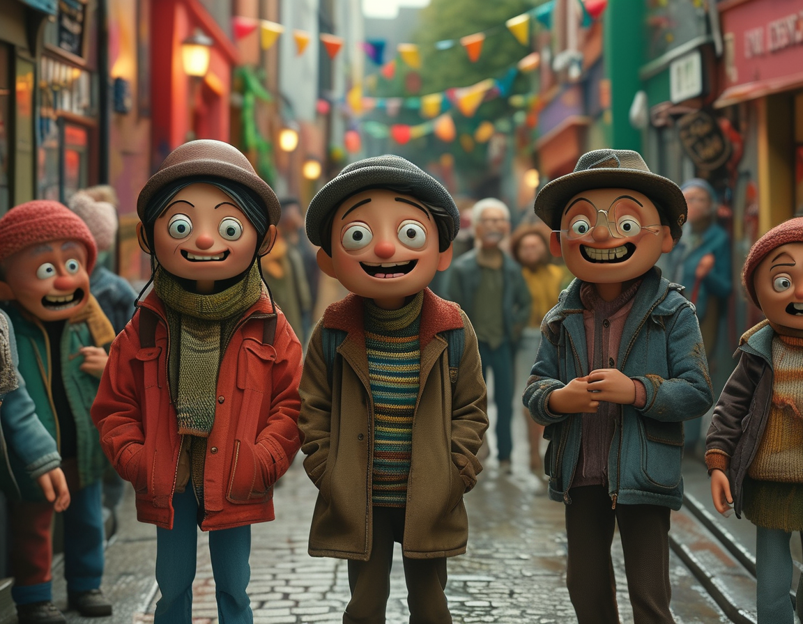 An artistic representation of Ireland’s film industry, featuring iconic landmarks and elements that highlight Irish storytelling and its potential to capture international audiences.