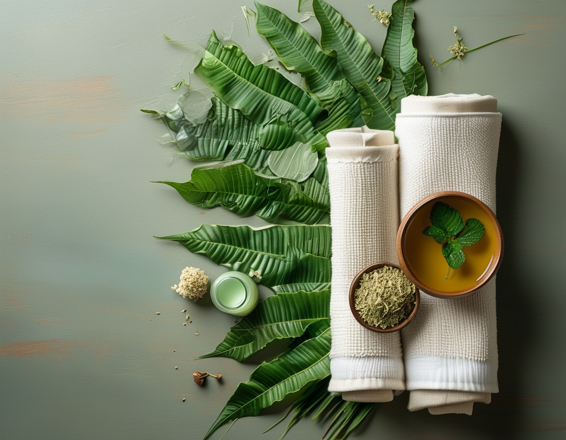 An illustration depicting a person practicing gentle stretching exercises, emphasizing how lifestyle changes can complement herbal remedies for neck discomfort.