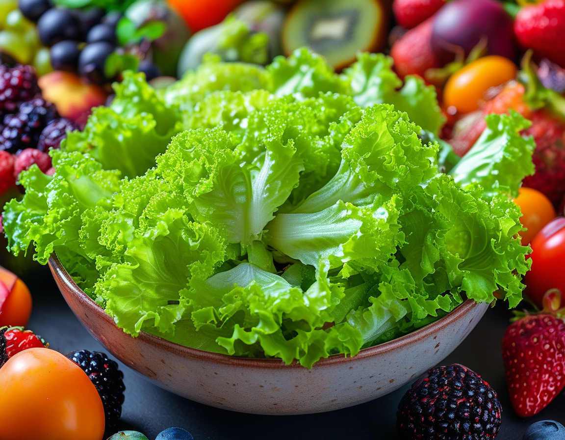 A beautiful salad featuring spiny lettuce mixed with citrus fruits, nuts, and a light dressing, highlighting a delicious and nutritious meal option.