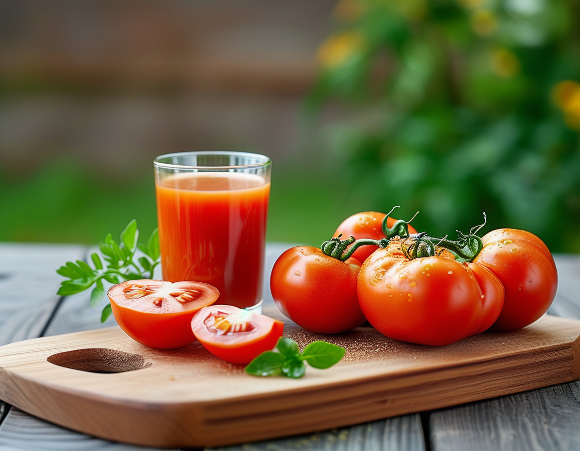 A close-up of a flavorful homemade tomato sauce simmering in a pot, illustrating the culinary delights that can be created using fresh tomatoes.