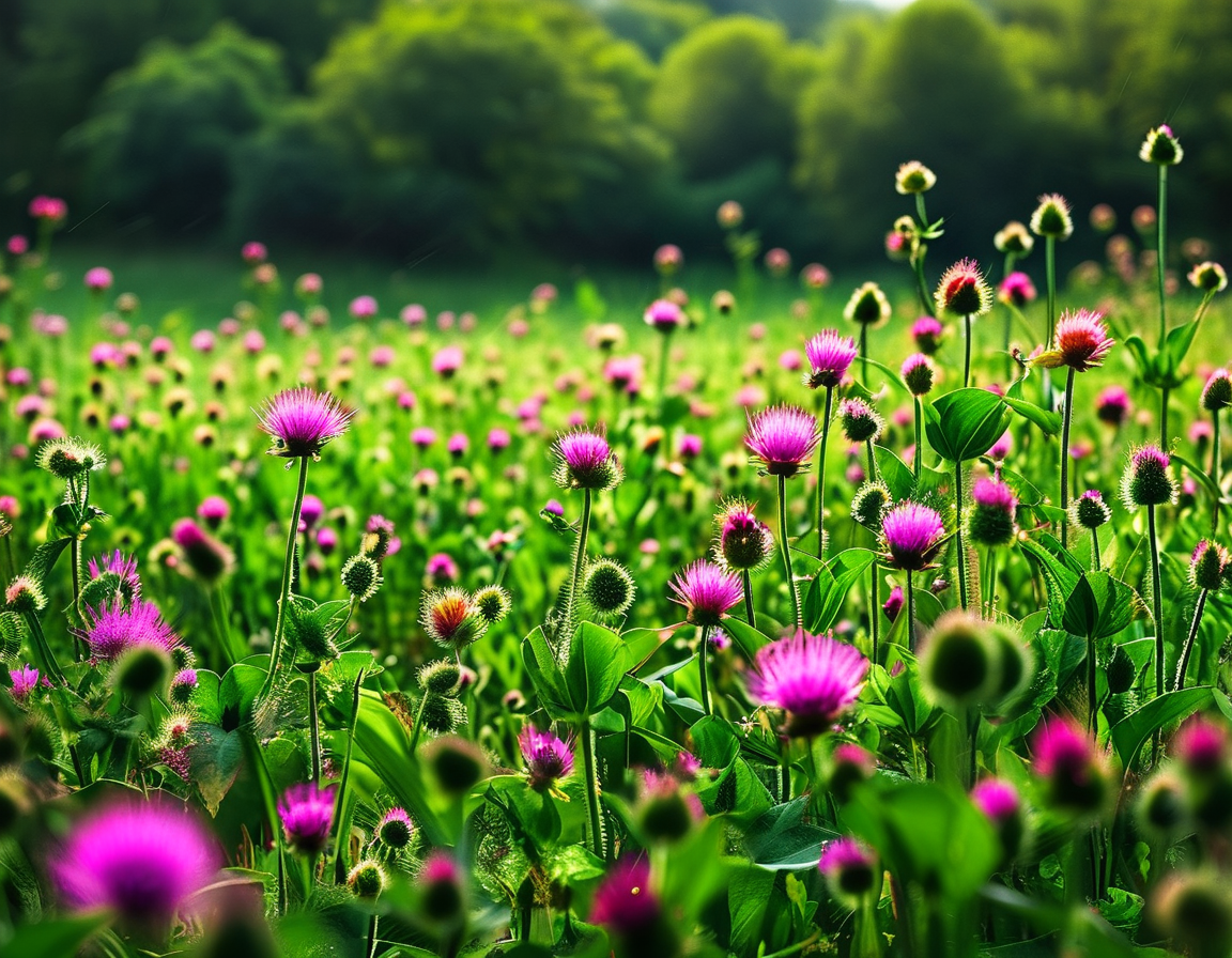 An outdoor scene highlighting a natural garden space filled with crabgrass and various insects to show its importance in supporting biodiversity and ecosystem balance.