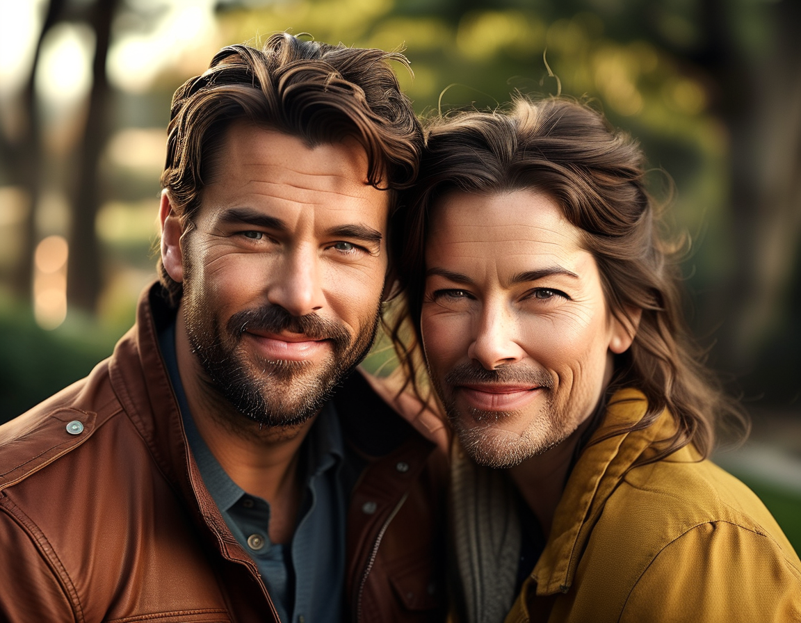 An image of Kristen and Dax at their simple courthouse wedding, dressed casually, showcasing their laid-back approach to marriage surrounded by family.