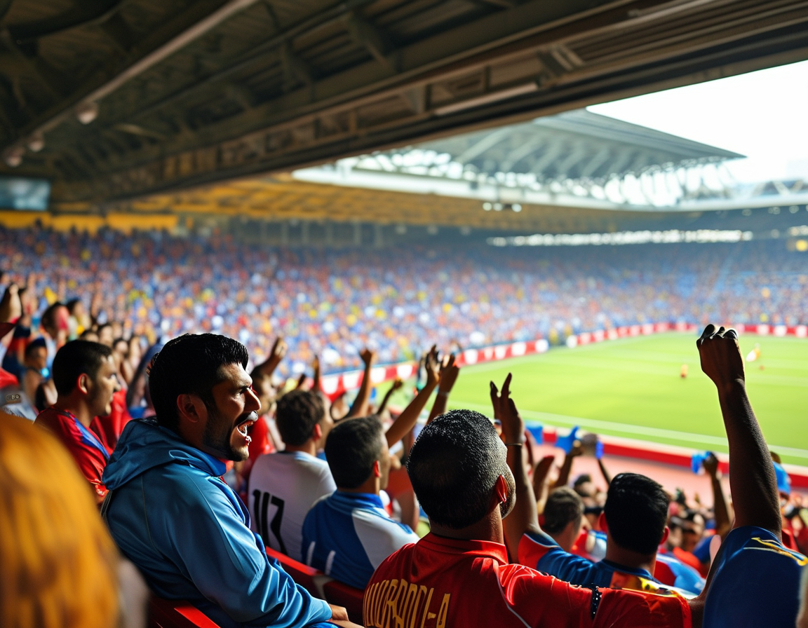 Santa Fe's players displaying frustration as they react to a missed scoring opportunity during the match, showcasing the emotional highs and lows of soccer.
