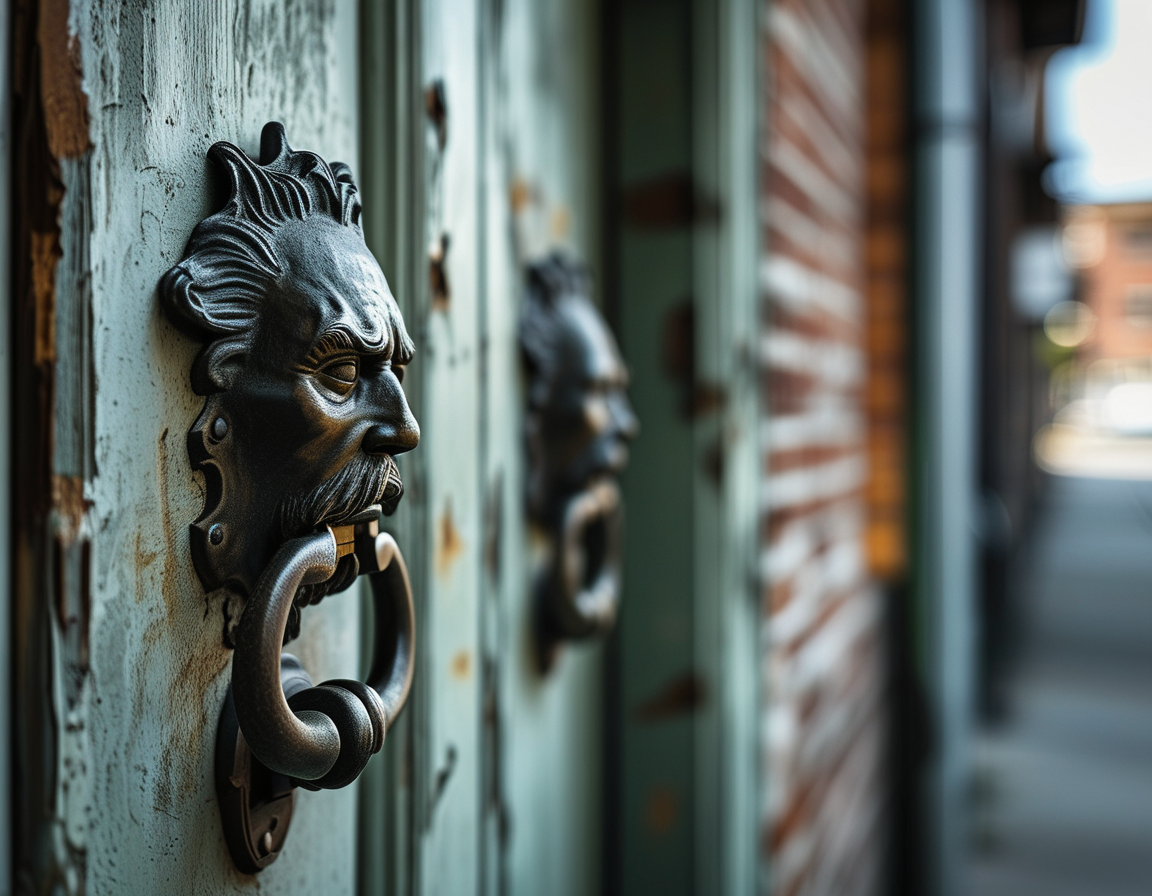 A somber image of a doorbell in a quiet neighborhood, symbolizing the tragic encounter between Ralph Yarl and Andrew Lester, provoking reflections on safety and fear in community spaces.
