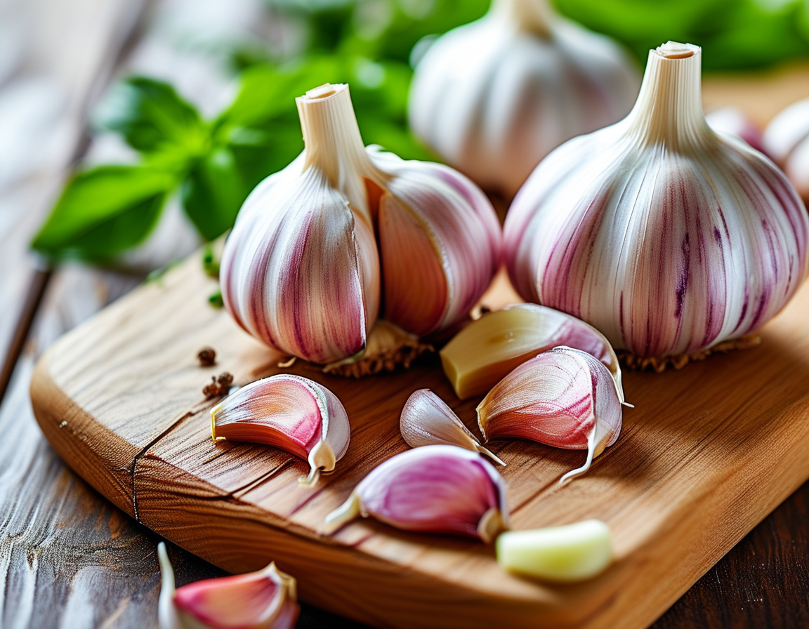 A plate of pasta garnished with roasted garlic, showcasing how to incorporate garlic into daily meals for potential health benefits against arthritis pain.