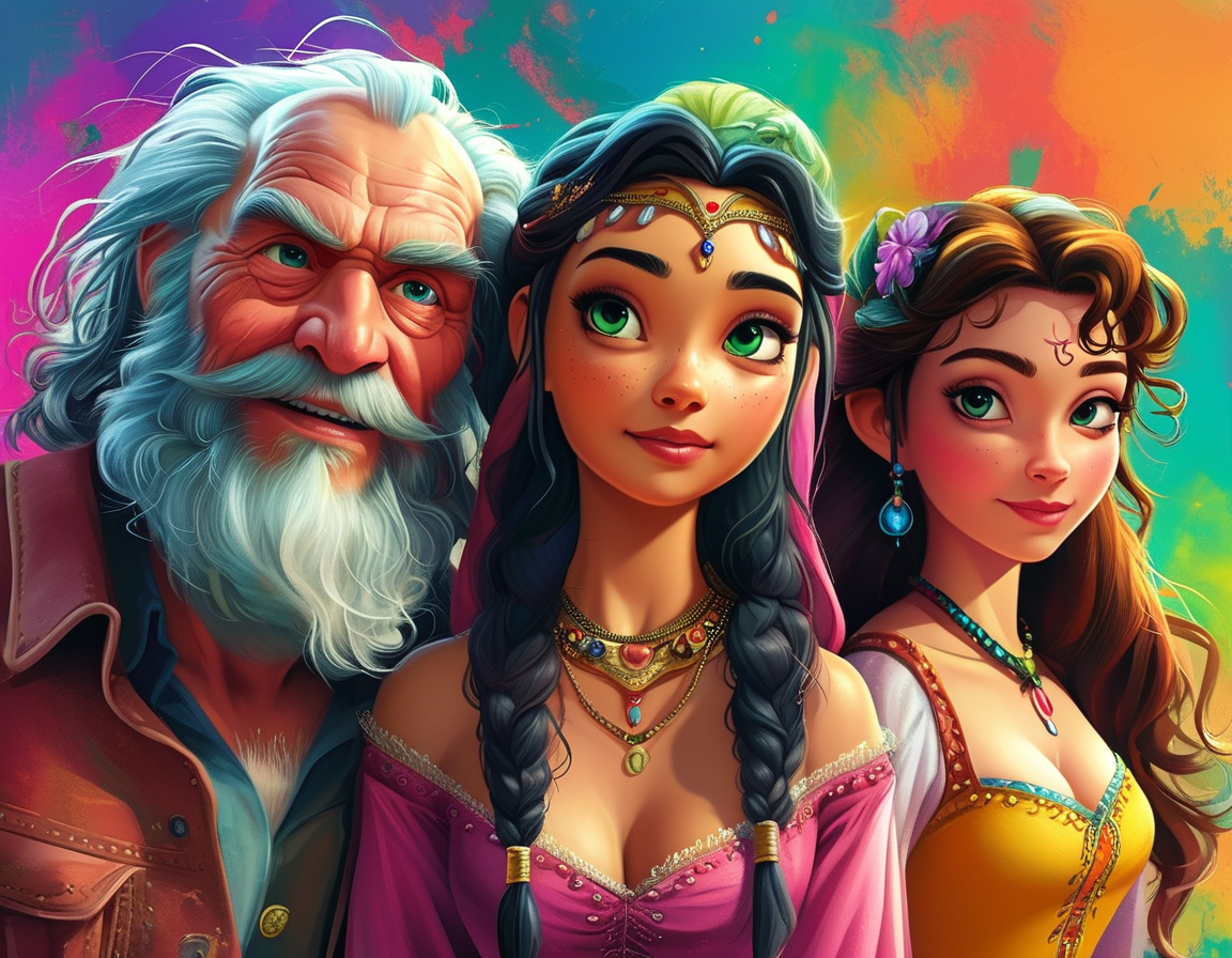 A vibrant collage features Shrek, Donkey, and Princess Fiona looking slightly older, with Zendaya’s Felicia joining the group, all set against a colorful animated background, capturing the essence of nostalgia and evolution in animation.