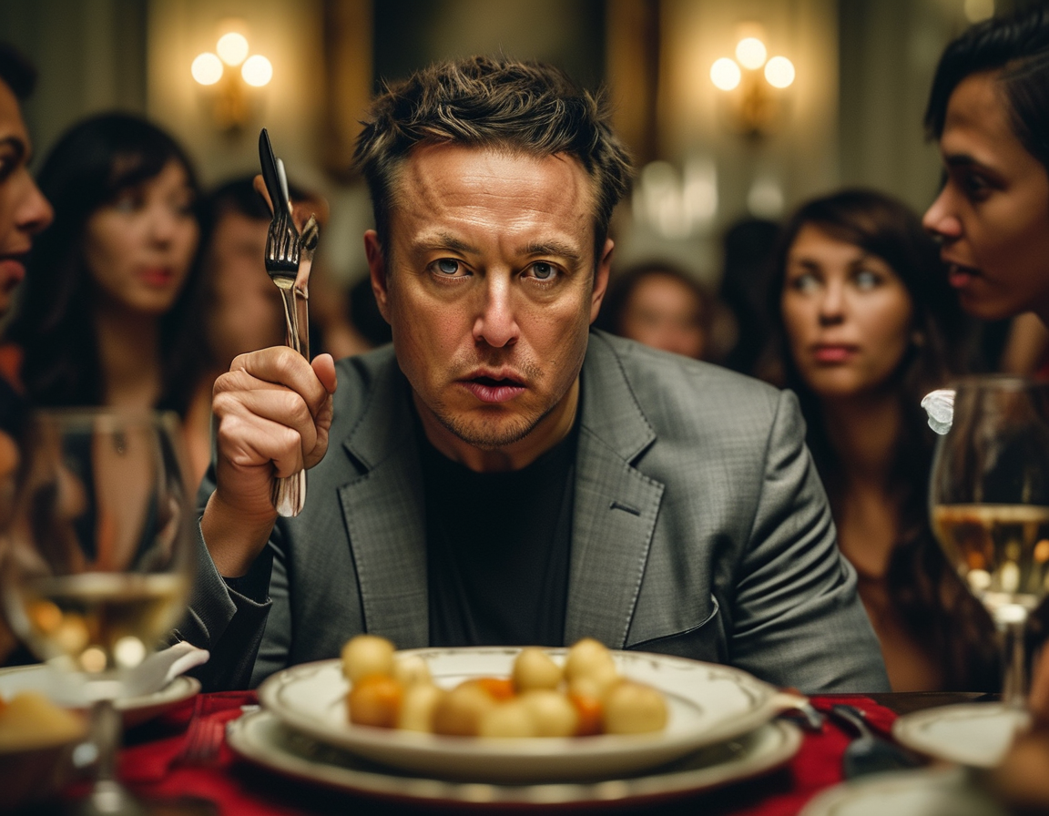 Is Elon Musk's Eccentric Dinner Behavior a Sign of Stress?